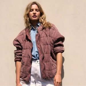 Free People Dolman Quilted Knit Jacket, Size S!